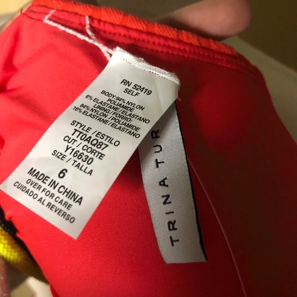 NWT Trina Turk Halter Zebra Texture Two Piece Swim - Picture 5 of 5